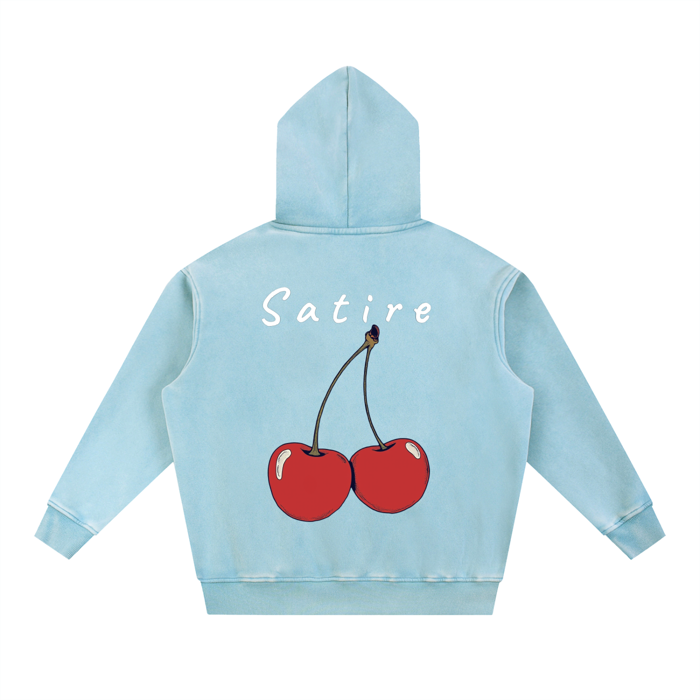 Snow Wash Fleece Oversize Hoodie
